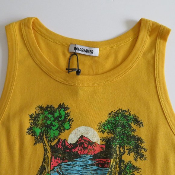 Daydreamer - CAMP DAYDREAMER TANK, Yellow, Size XL - NWT - Picture 3 of 7